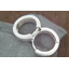Серебряные серьги - кольца с закругленным краем 24827002
